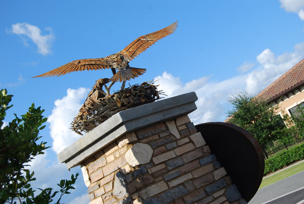 bird-sculpture-osprey-public-art-doug-hays-Florida-artist