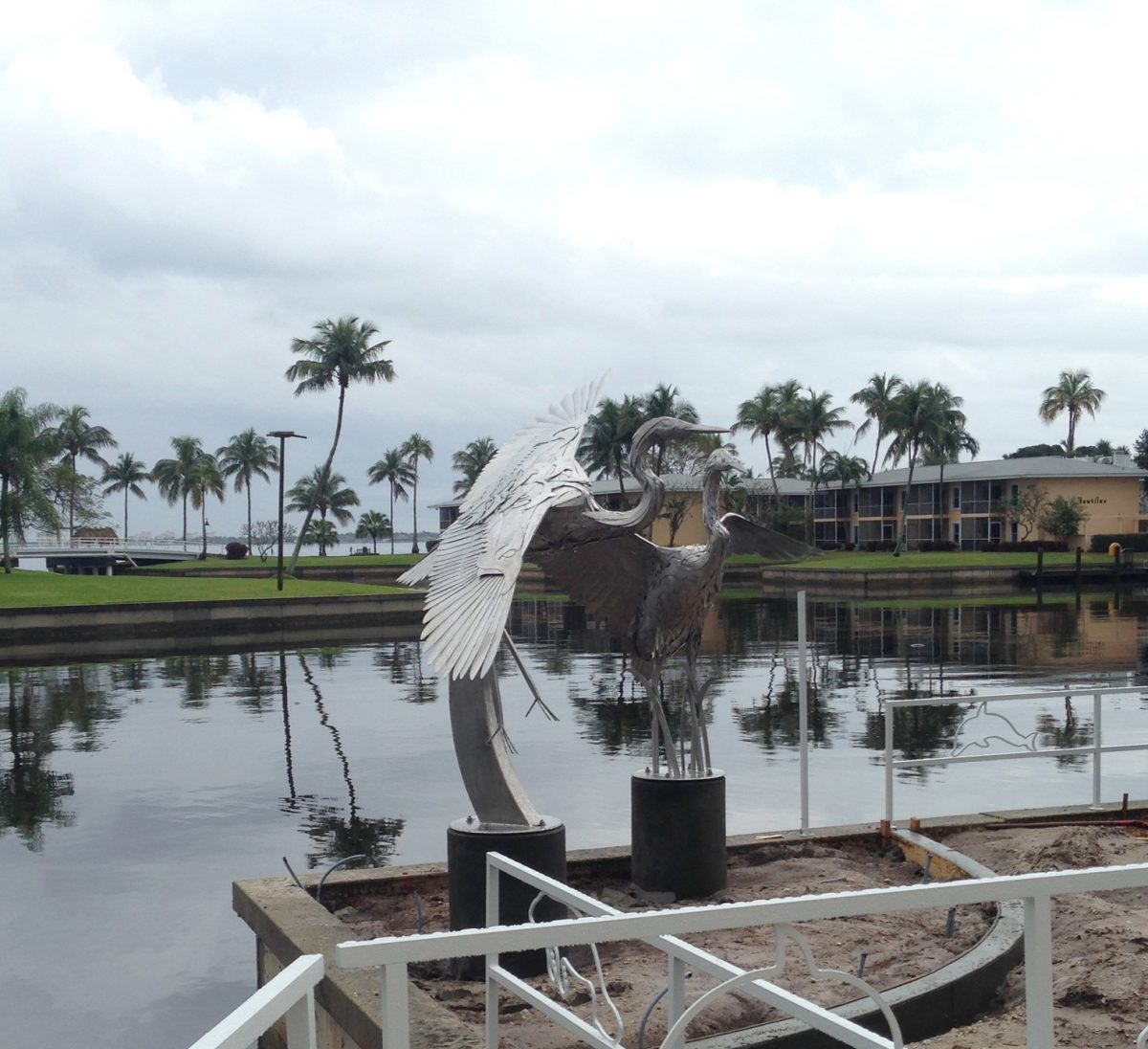 stainless steel bird sculptures