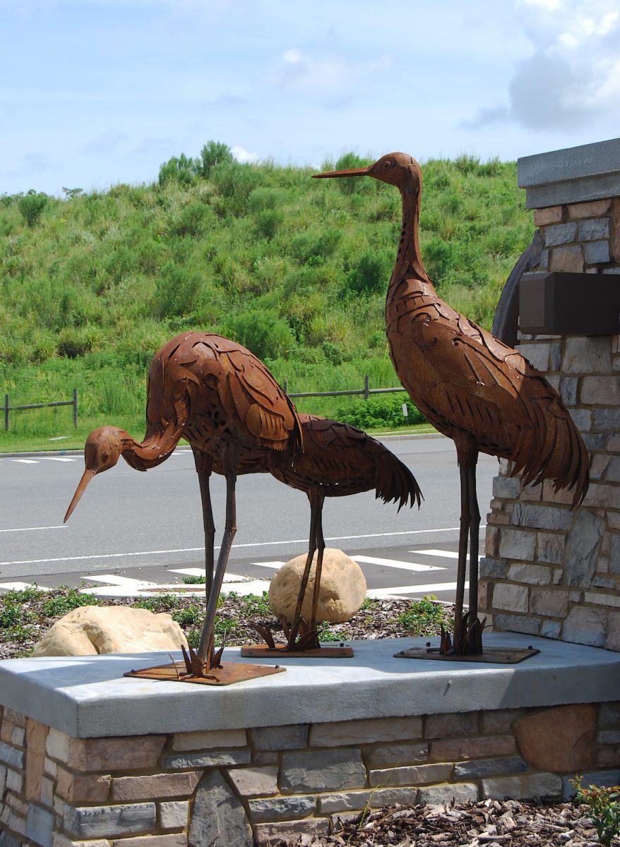 crane sculpture florida