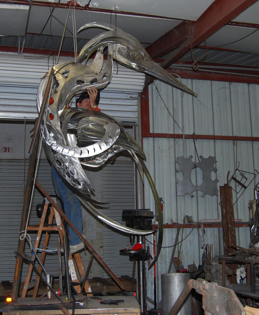 bird sculpture how to weld